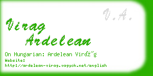 virag ardelean business card